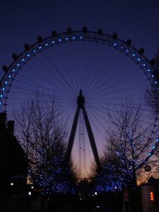 The London Eye at sunset (March)