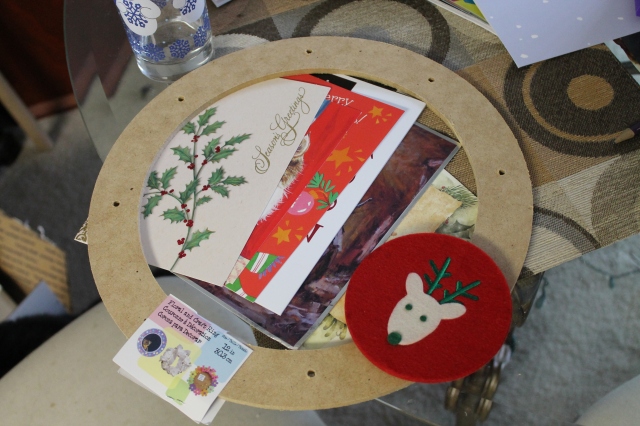 Greeting Card Wreath Supplies